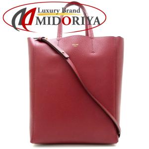 セリーヌ CELINE バーティカルカバ スモール 189813 トートバッグ カーフ ライトバーガンディ / 151181【中古】｜phasemidoriya78