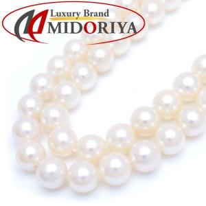 ミキモト MIKIMOTO パールネックレス 2連 40.5cm 真珠5.5〜6ミリ シルバー金具/198372【中古】｜phasemidoriya78