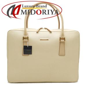 BURBERRY バーバリー ハンドバッグ ノバチェック レザー アイボリー/251296【中古】｜phasemidoriya78