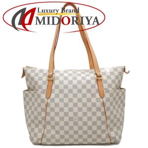 LOUIS VUITTON ルイヴィトン ダミエ アズール トータリーMM N51262 トートバッグ ホワイト/251585【中古】｜phasemidoriya78