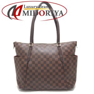 LOUIS VUITTON ルイヴィトン ダミエ トータリーMM N41281 トートバッグ ブラウン/251692【中古】｜phasemidoriya78