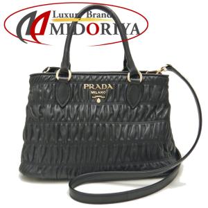 PRADA プラダ 1BA173 ハンドバッグ 2WAY ナッパ レザー NERO アウトレット/251783【中古】｜phasemidoriya78