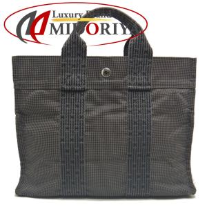 エールライン エルメス トートバッグ MM キャンバス グレー エールライン エルメス トートバッグ MM キャンバス グレー