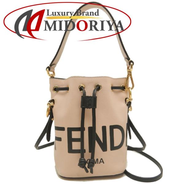 FENDI フェンディ モントレゾール 8BS010 ショルダーバッグ レザー ピンク ブラック レ...