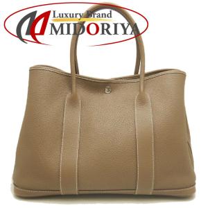 HERMES エルメス ガーデンパーティPM ハンドバッグ ネゴンダ エトゥープ レディース /253835【中古】