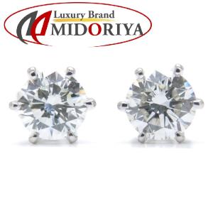 ダイヤモンド ピアス ダイヤモンド1.06ct 一粒ダイヤモンド Pt900プラチナ / 27855【中古】｜phasemidoriya78