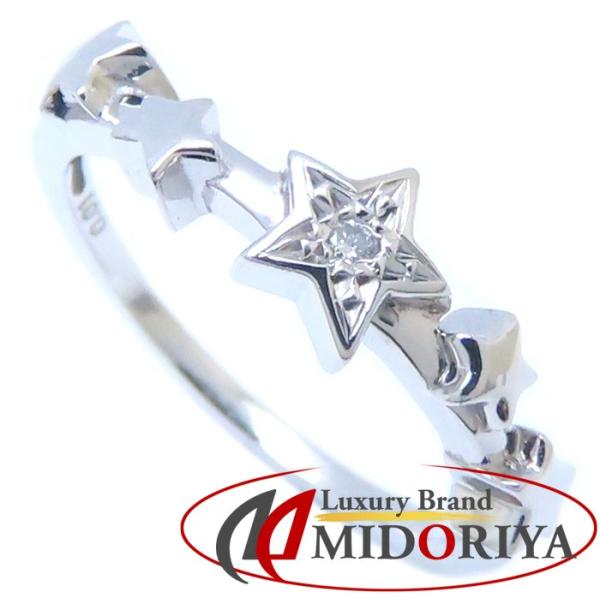 STAR JEWELRY スタージュエリー スター リング 指輪 ダイヤモンド0.01ct 8号 星...