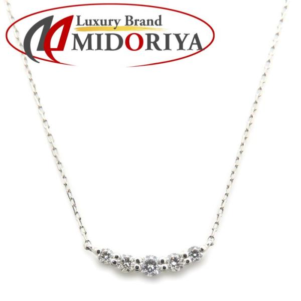 STAR JEWELRY スタージュエリー ファイブダイヤモンド ネックレス ダイヤモンド0.10c...