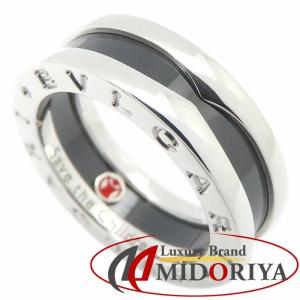 BVLGARI ブルガリ セーブザチルドレン ビーゼロワン リング #51 10号 B.zero1 シルバー925xブラックセラミック レディース/295825【中古】