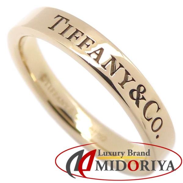 TIFFANY&amp;Co. ティファニー フラットバンド リング 指輪 7.5号 K18PG ピンクゴー...