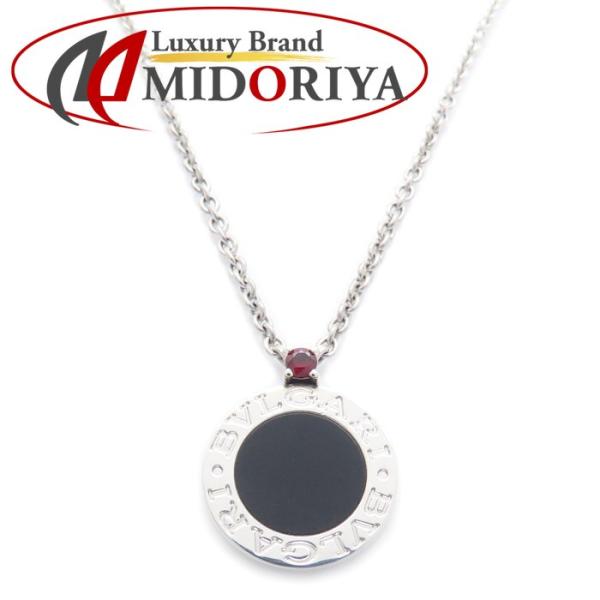 BVLGARI ブルガリ セーブザチルドレン ネックレス オニキス ルビー 10周年記念 35691...