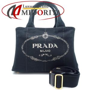 PRADA プラダ カナパ ハンドバッグ キャンバス NERO (黒)/350752【中古】｜phasemidoriya78