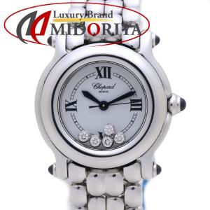 Chopard ショパール ハッピースポーツ 5Pダイヤ 27/8250-23 278250-3006【正規店購入/磨き済】レディース /39346【中古】【腕時計】｜phasemidoriya78