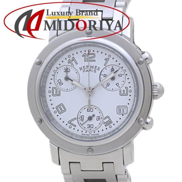 腕時計 ボーイズ HERMES エルメス クリッパー クロノグラフ 新バックル CL1.310.13...