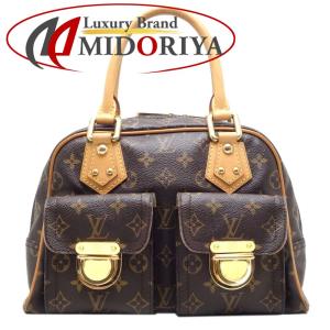 LOUIS VUITTON ルイヴィトン モノグラム マンハッタンPM M40026 ハンドバッグ ブラウン/450226【中古】｜phasemidoriya78