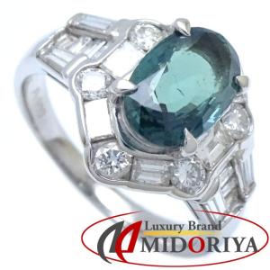 リング 指輪 アレキサンドライト1.94ct ダイヤモンド1.15ct 16号 Pt900 