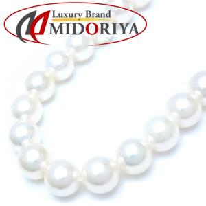 無調色パールネックレス シルバー金具 7.0-7.5mm 43cm 鑑別書 アコヤ