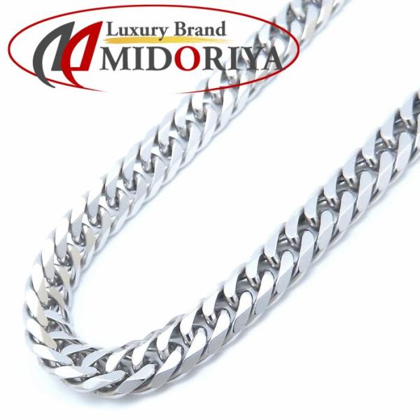 喜平ネックレス Pt850プラチナ メンズ 8面 ダブル 50.5cm 50.1g/76343【中古...