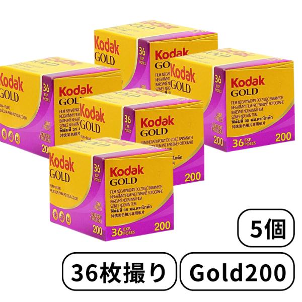 Kodak コダック ゴールド Gold200 - 135 - 36枚撮 5個 カラー ネガ ネガフ...