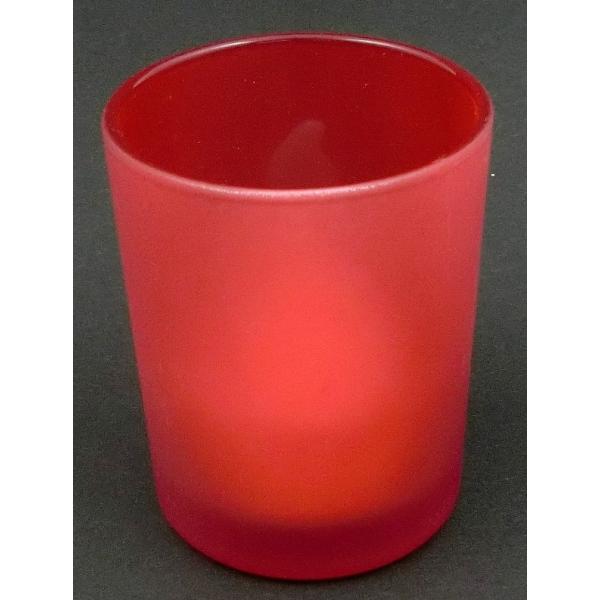 ペット仏具　電池式LEDキャンドルライト レッド5009