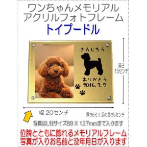 わんちゃん名入れメモリアルアクリルフォトフレーム ダックスフンド