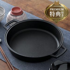 新品　南部鉄器　南部池永　波千鳥　ツル付すき焼き鍋　電磁調理/ガス対応　鉄製鍋 池永鉄工 すき焼き鍋 26cm IH対応 鉄製 すき鍋 絆 日本製 南部