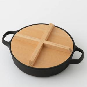 OIGEN（オイゲン） 及源鋳造 南部鉄器 鉄鍋 JYO 24cm 木蓋付き 日本製