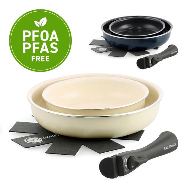 【レビュー特典あり】グリーンパン クリックシェフ4点セット PFAS不使用 IH対応 食洗機OK 取...