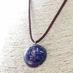 オルゴナイト　ネックレス　型　金運　天然石　バッグチャーム　宇宙　ドーム型