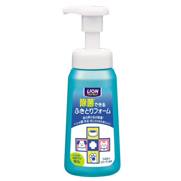 ライオン (LION) ペットキレイ 除菌できるふきとりフォーム 本体 250ml