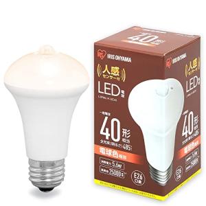 アイリスオーヤマ LED電球 人感センサー付 口金直径26mm 40形相当 電球色 LDR6L-H-SE25｜philosophyphy