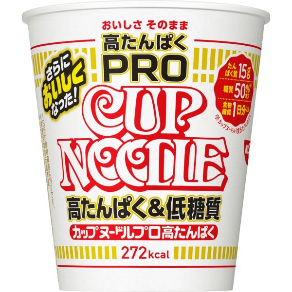 日清食品 カップヌードルPRO 高たんぱく&amp;低糖質 [1日分の食物繊維入り] カップ麺 74g×12...