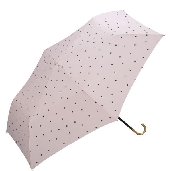 Wpc. 雨傘 ミルキードット ミニ ピンク 折りたたみ傘 50cm レディース 晴雨兼用 大人可愛...