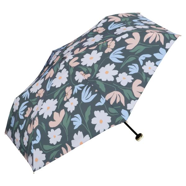Wpc. 雨傘 折りたたみ傘 ポルク ミニ チャコール 晴雨兼用 親骨50cm 190g 軽量 レデ...