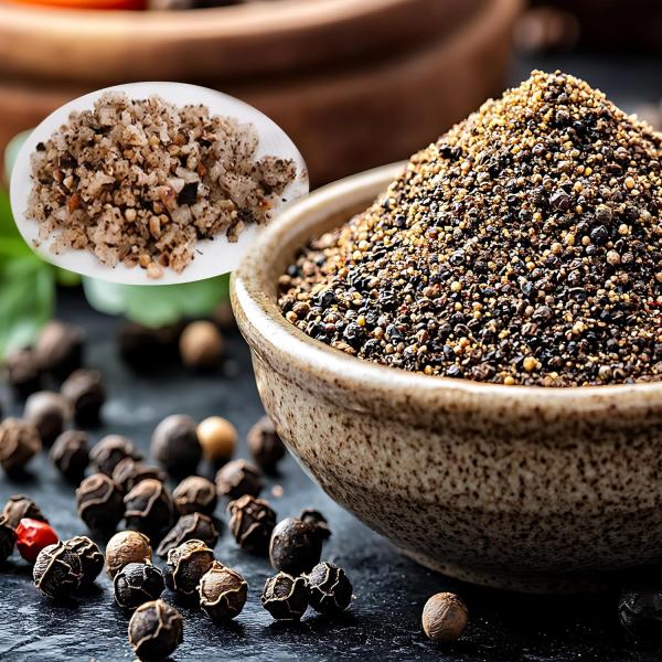 黒胡椒塩 50g ※着指定不可 無添加 天然塩（天日塩・ゲランド塩）使用 粗挽き 黒胡椒 隠し味 調...