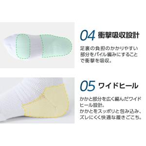 【50%OFF】スポーツソックス 丸つま先 ア...の詳細画像5