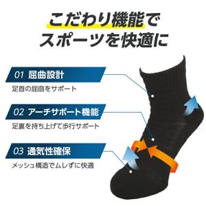 ファイテン スポーツソックス セミロング 丸つ...の詳細画像2