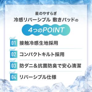 ファイテン 星のやすらぎ 冷感リバーシブル 敷...の詳細画像2