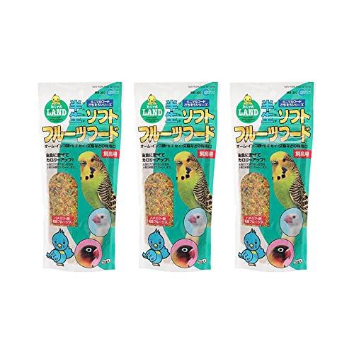 マルカン 半生ソフトフルーツフード １００ｇ×３袋 飼鳥用 鳥 おやつ フルーツ