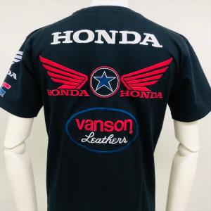 VANSON x HONDA　バンソン　ホンダ　コラボレーション モデル Tシャツ　HRV-2403｜phnagamachi