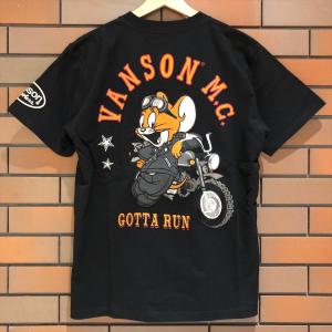 VANSON × TOM and JERRY　バンソン　トムとジェリー　コラボレーション モデル　半袖 Tシャツ　TV-2412｜phnagamachi