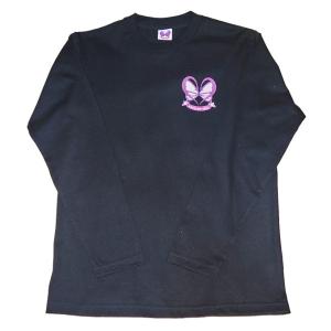 【SWALLOW TAIL】スワローテイル ラインストーンロゴ SPEC1 ロングTシャツ/BK（ブラック） 黒ピンク ギャルロンT AGEHA アゲハ ラインストーン ロゴ 小悪魔