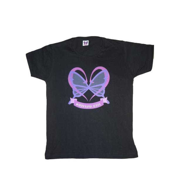 【SWALLOW TAIL】スワローテイル ハートバックTシャツ/BK（ブラック） 黒ピンク ギャル...