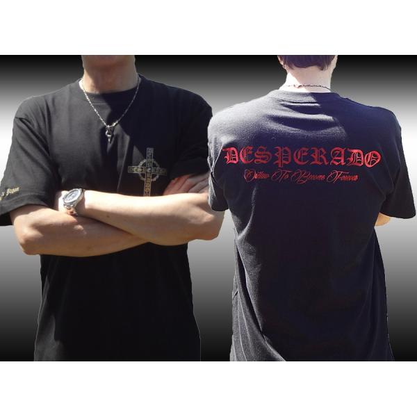 【DESPERADO】デスペラード アウトロー SPEC2 REDロゴバックTシャツ/BK（ブラック...