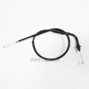 モンキー アクセル ワイヤー ケーブル  純正長 710mm ブラック ステンメッシュ AB27 ゴリラ  50 黒 バイク｜phoenix-style-2008