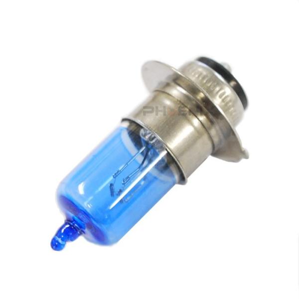 ヘッドライト ブルー ハロゲン バルブ PH7 P15D-25-1 T19L 12V 35W  ショ...