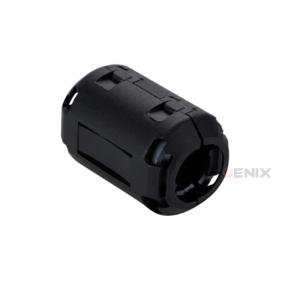 フェライトコア ノイズフィルター 内径 3.5mm 1個 ブラック ヒンジ ノイズ カット 抑制 USB パソコン オーディオ カーナビ ドラレコ AV