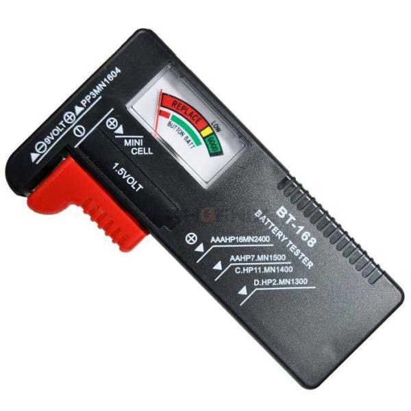 電池チェッカー バッテリーテスター 電池 残量 測定 アナログ  乾電池 1.2V 9V 測定 単1...