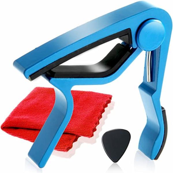 カポタスト ギター アコギ ワンタッチ Phoenix カポ クロス ピック メーカー保証書 4点セ...