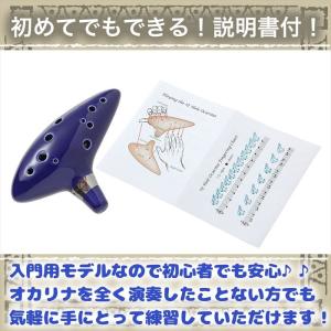 12穴 オカリナ ゼルダの伝説風 陶器製管 吹...の詳細画像4